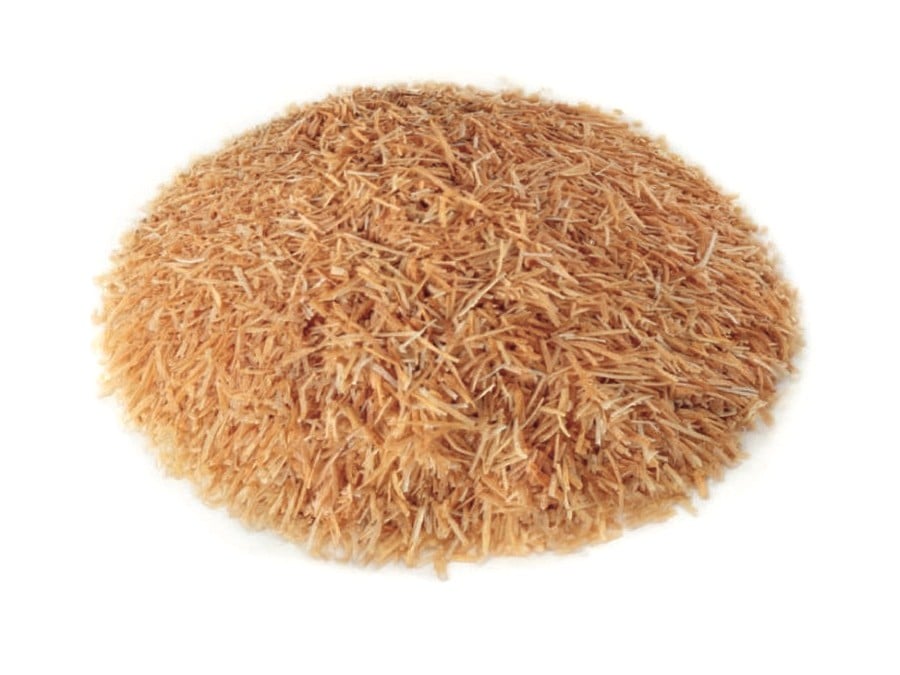 A mound of golden roasted kadayif strands